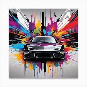 Car Painting 12 Canvas Print