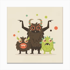 Monsters Canvas Print