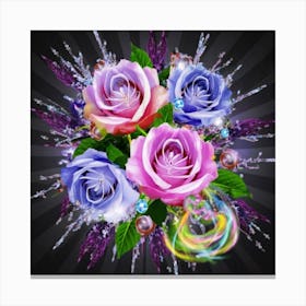 Gorgeous colorful spring flowers 5 Canvas Print