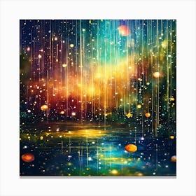 Abstract Starry Sky Canvas Print