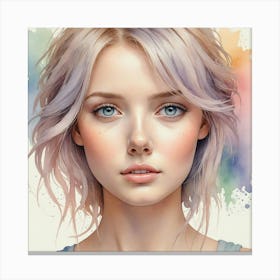 Portrait Of A Girl 23 Canvas Print