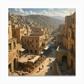 Ancient Crossroads: A Glimpse into Mardin's Timeless Beauty Canvas Print