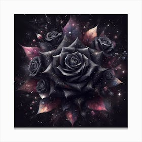 Black Roses 1 Canvas Print