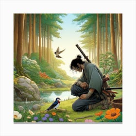 Samurai Canvas Print