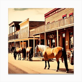 Old West Town 12 Canvas Print