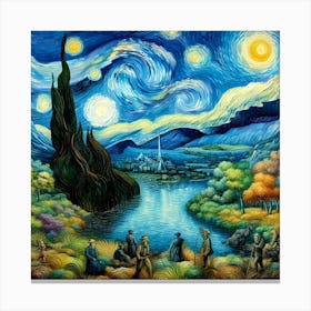 Starry Night 14 Canvas Print