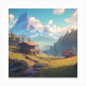 Swiss Alps 3 Canvas Print