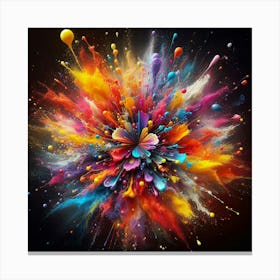 Colorful Explosion 2 Canvas Print