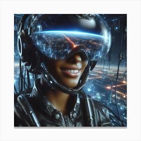 Futuristic Woman 46 Canvas Print