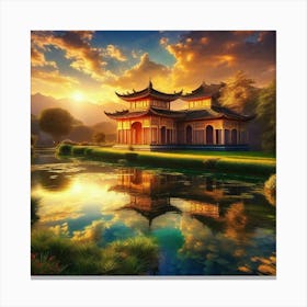 Chinese House Canvas Print