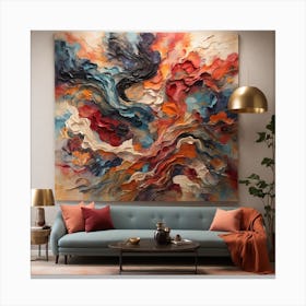 Abstract Painting Canvas Print