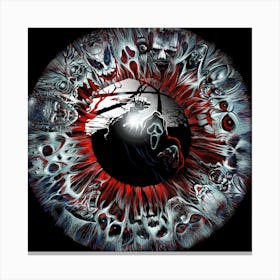 Lost In Your Eye Scream Square Canvas Print