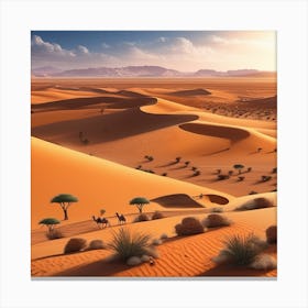 Sahara Desert Landscape 15 Canvas Print