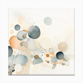 Watercolor Abstract Dots 10 Canvas Print