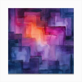 Abstract Watercolor Painting 1 Canvas Print