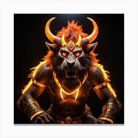 Holy Glowing Beast Canvas Print