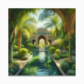 Garden In Morocco Canvas Print