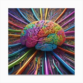 Colorful Brain 5 Canvas Print