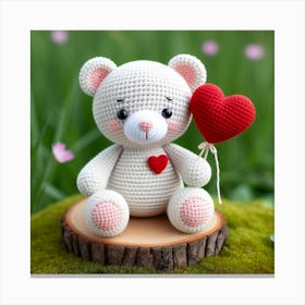 Amigurumi, Bear Canvas Print