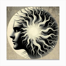 Woman'S Head Canvas Print