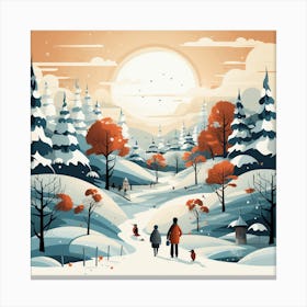 Winter Landscape 24 Canvas Print