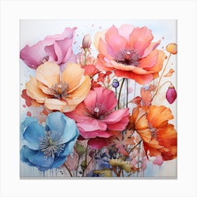 Flower Wall Art Canvas Print