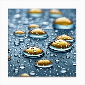 Water Droplets 12 Canvas Print