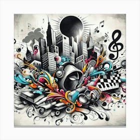 Urban Music Canvas Print