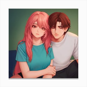 Anime Couple 5 Canvas Print