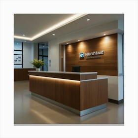 Default Create Unique Design Of Hospital Front Desk Wall Art 1 Canvas Print