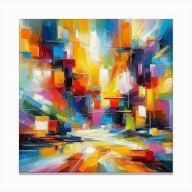 Abstract Cityscape 5 Canvas Print