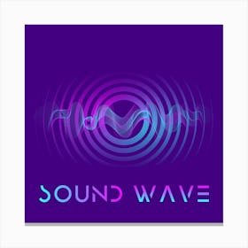 Abstract Sound Wave 1 Canvas Print