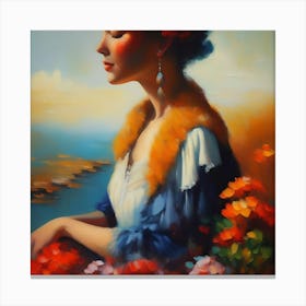 Abstract Lady Picture(14) Canvas Print