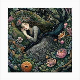 Dreaming Girl Canvas Print