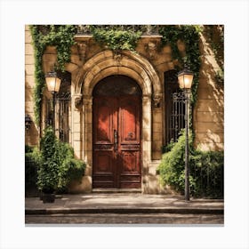 Paris Door Canvas Print