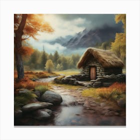 Scottish Cottage 3 Canvas Print