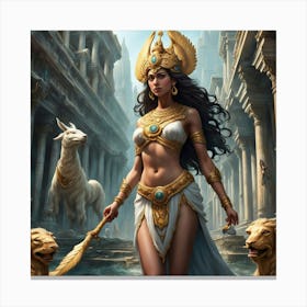 Egyptian Goddess 15 Canvas Print