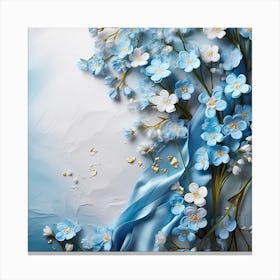 Forget Me Not Flowers 4 Canvas Print