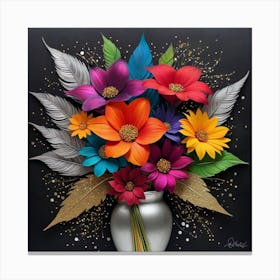 Flowers In A Vase 10 Canvas Print