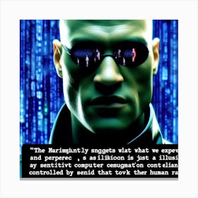 Matrix Man Canvas Print