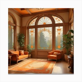 Deco Living Room 41 Canvas Print