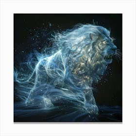 Lion Of The Night Canvas Print