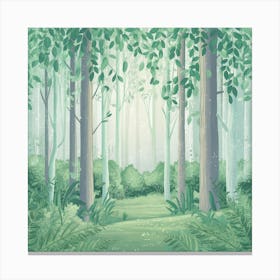 Forest Background Canvas Print