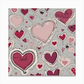 Valentine'S Day Background 3 Canvas Print