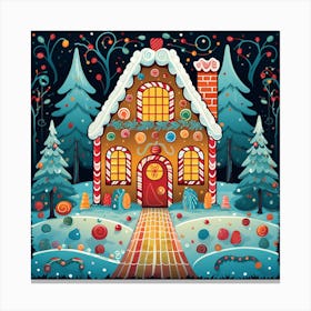 Gingerbread House 6 Canvas Print