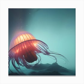 Jellyfish - Jellyfish Stock Videos & Royalty-Free Footage 1 Canvas Print