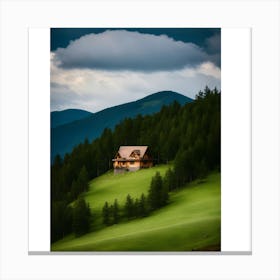 House In The Mountains Canvas Print