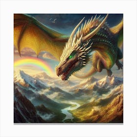 Rainbow Dragon Canvas Print