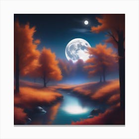 Harvest Moon Dreamscape 16 Canvas Print