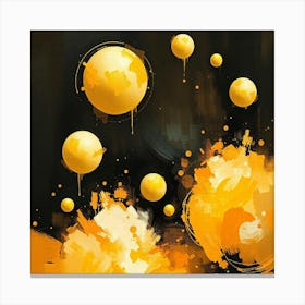 Yellow Spheres1 Canvas Print